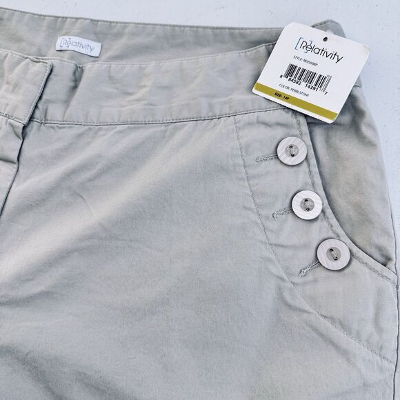 Relativity Pebblestone Capri Pants Womens Size 14P NWT Style: RE0S008P - Picture 3 of 7